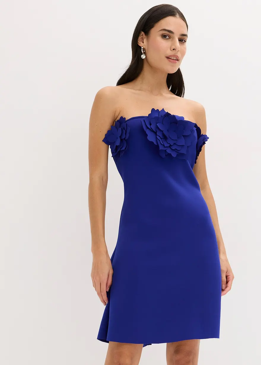Bandeau-Kleid aus fester Scuba-Qualität