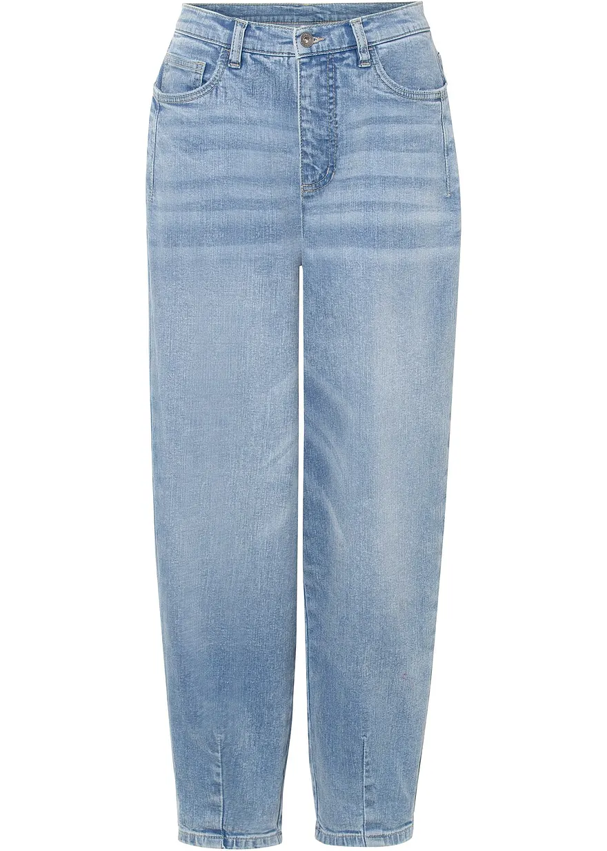 Barrel-Jeans, High Waist, Bio-Baumwolle