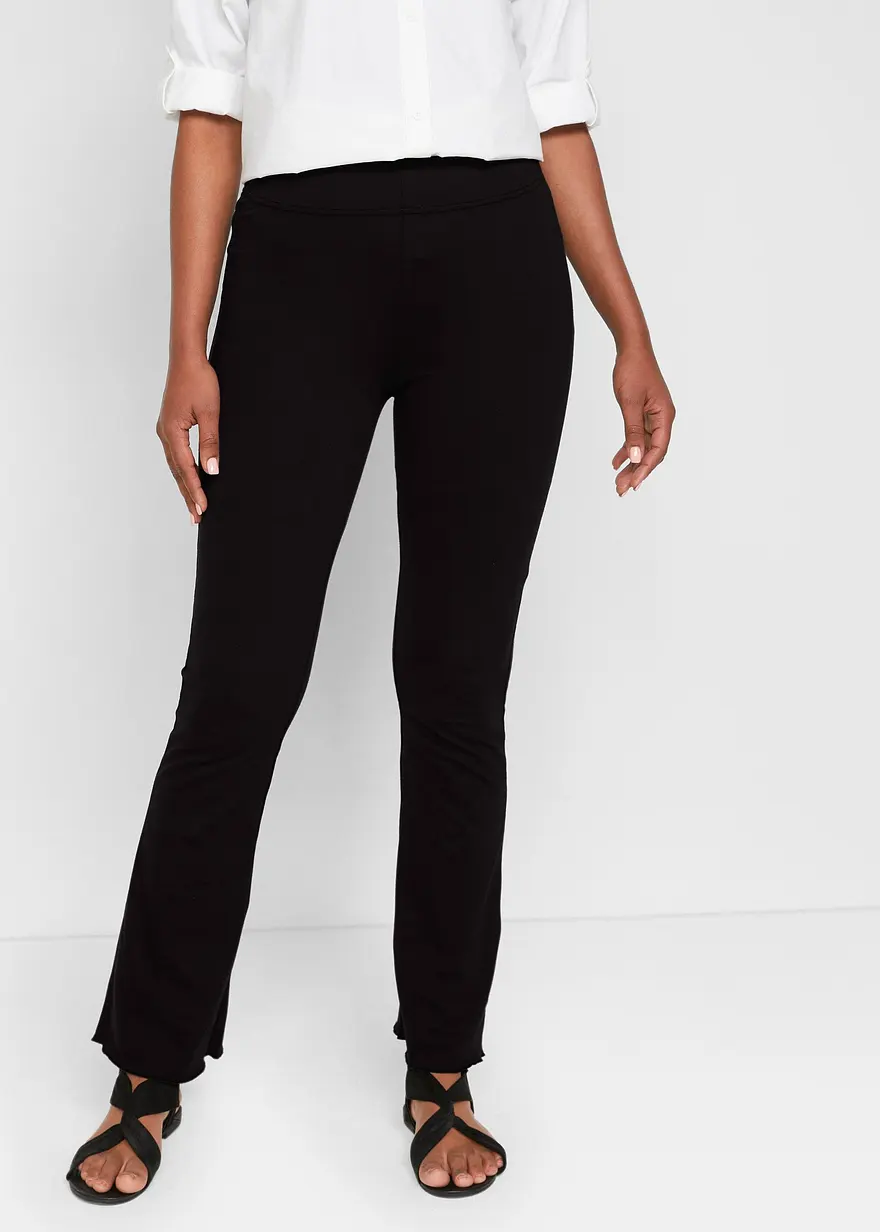 Ausgestellte Leggings aus Baumwoll-Mix, 2er Pack