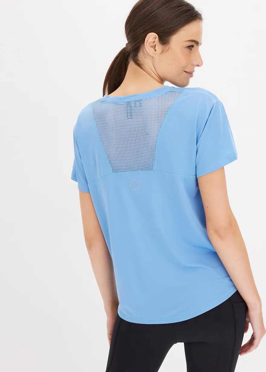 Funktionsshirt mit Mesheinsatz, schnelltrocknend