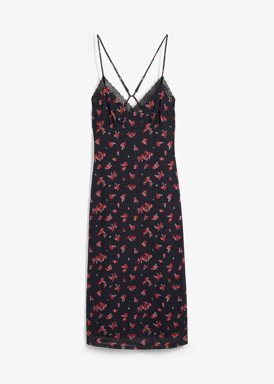 Midikleid aus Mesh