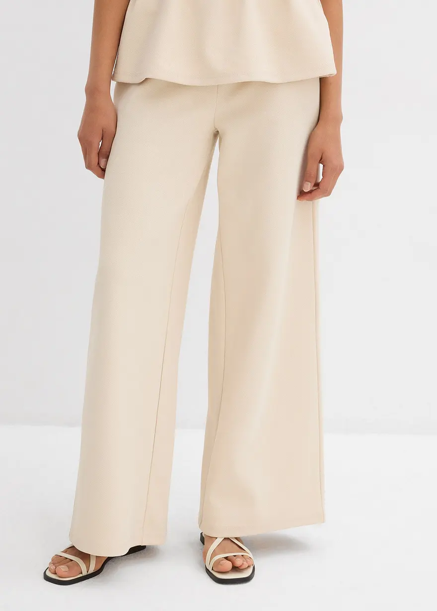 Marlenehose aus Piqué