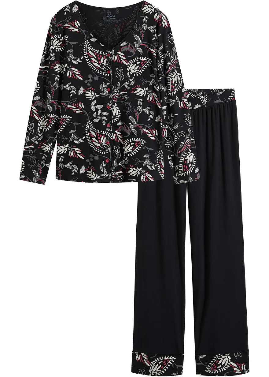 Pyjama aus Bio-Baumwolle mit Knopfleiste