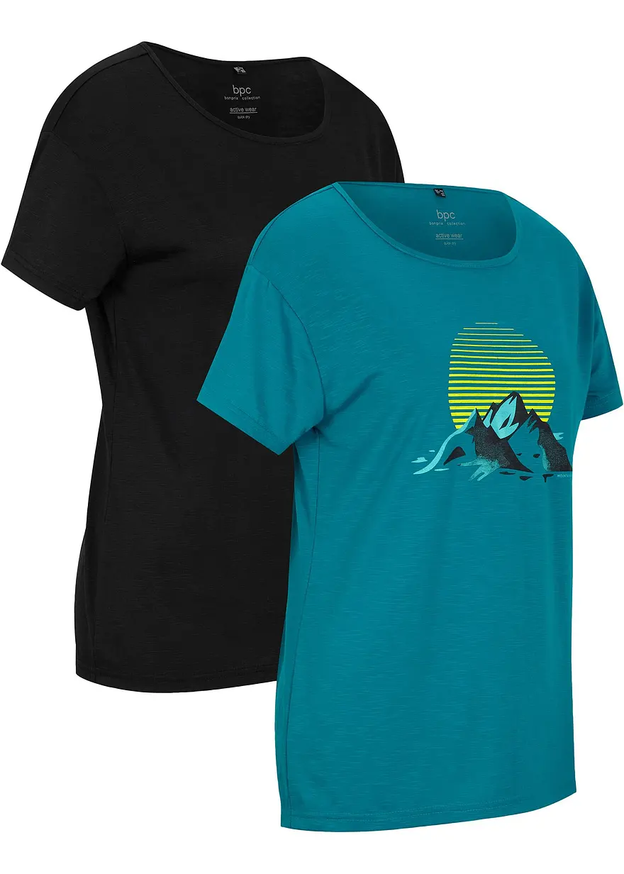 Funktionsshirt, schnelltrocknend, 2er-Pack