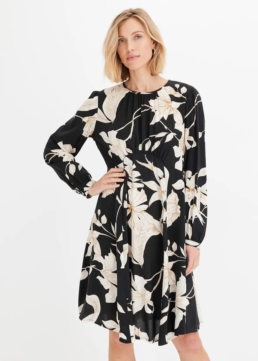 Schwingendes Kleid aus Viskose