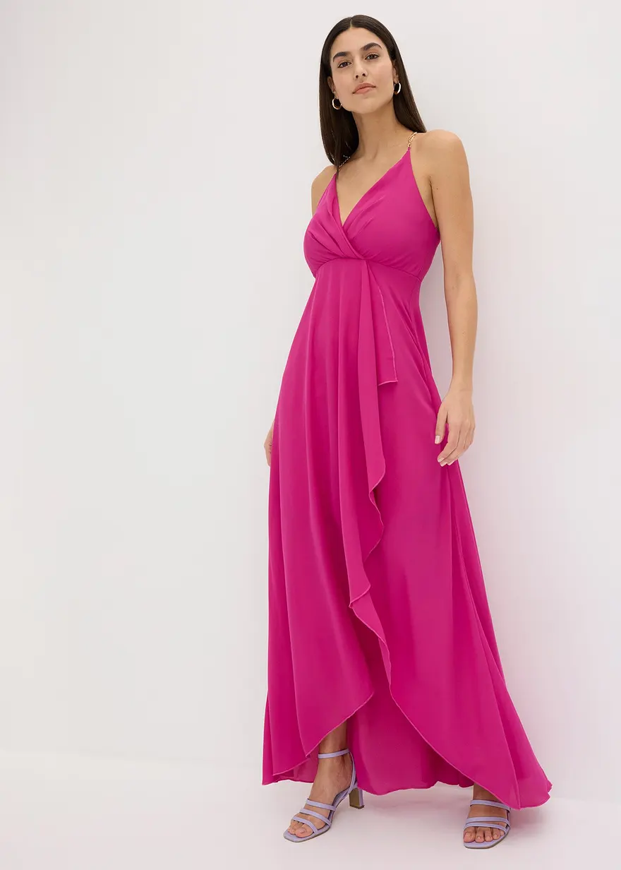 Vokuhila-Kleid mit Wickel-Optik