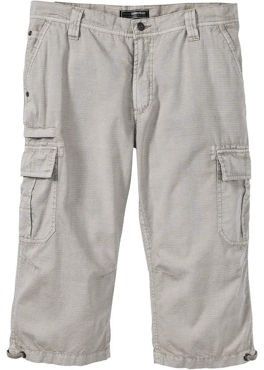 Regular Fit Cargo-Long-Bermuda aus reiner Baumwolle