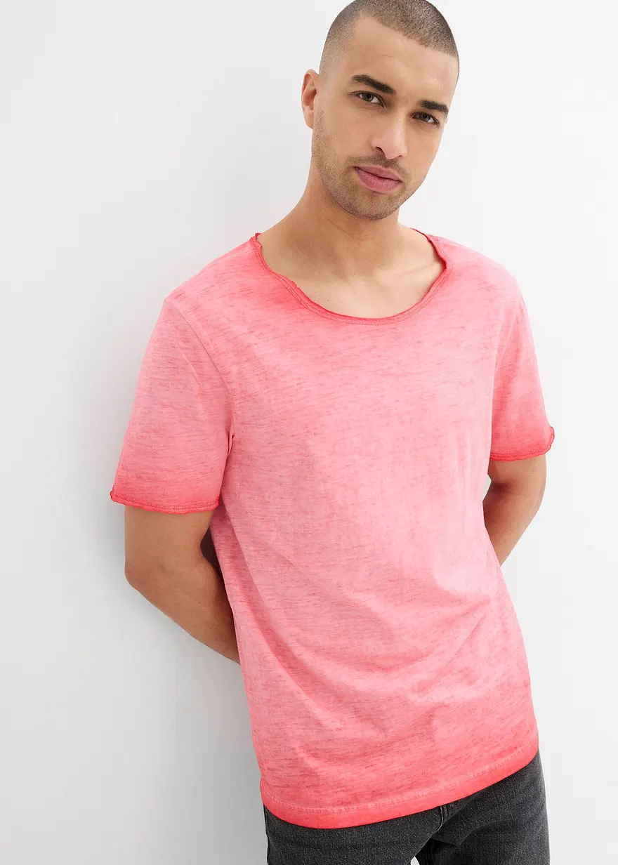 T-Shirt aus reiner Bio-Baumwolle in gewaschener Optik