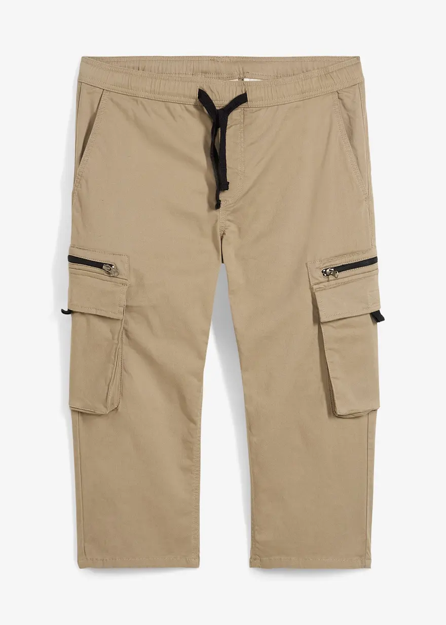 3/4 Schlupfhose mit Cargotaschen, Regular Fit