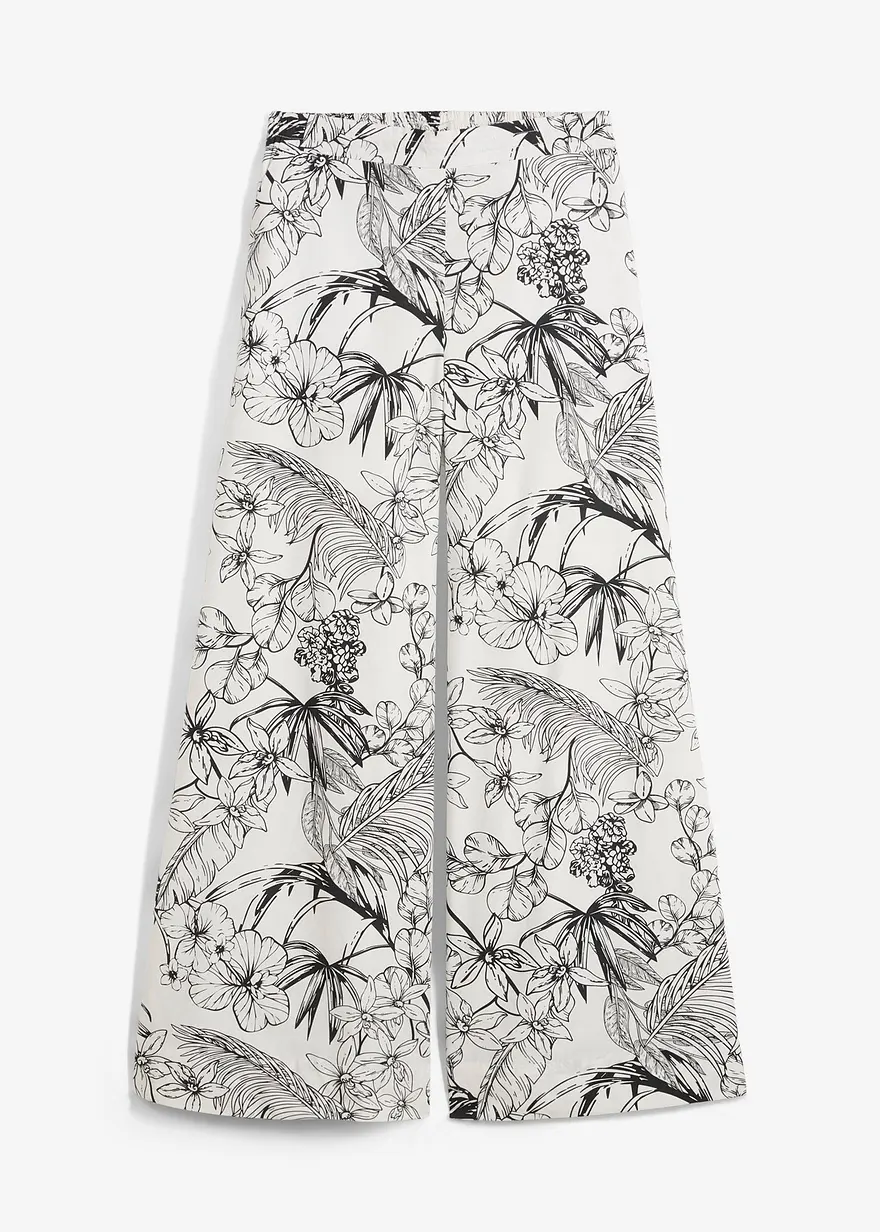Marlenehose aus reiner Baumwolle