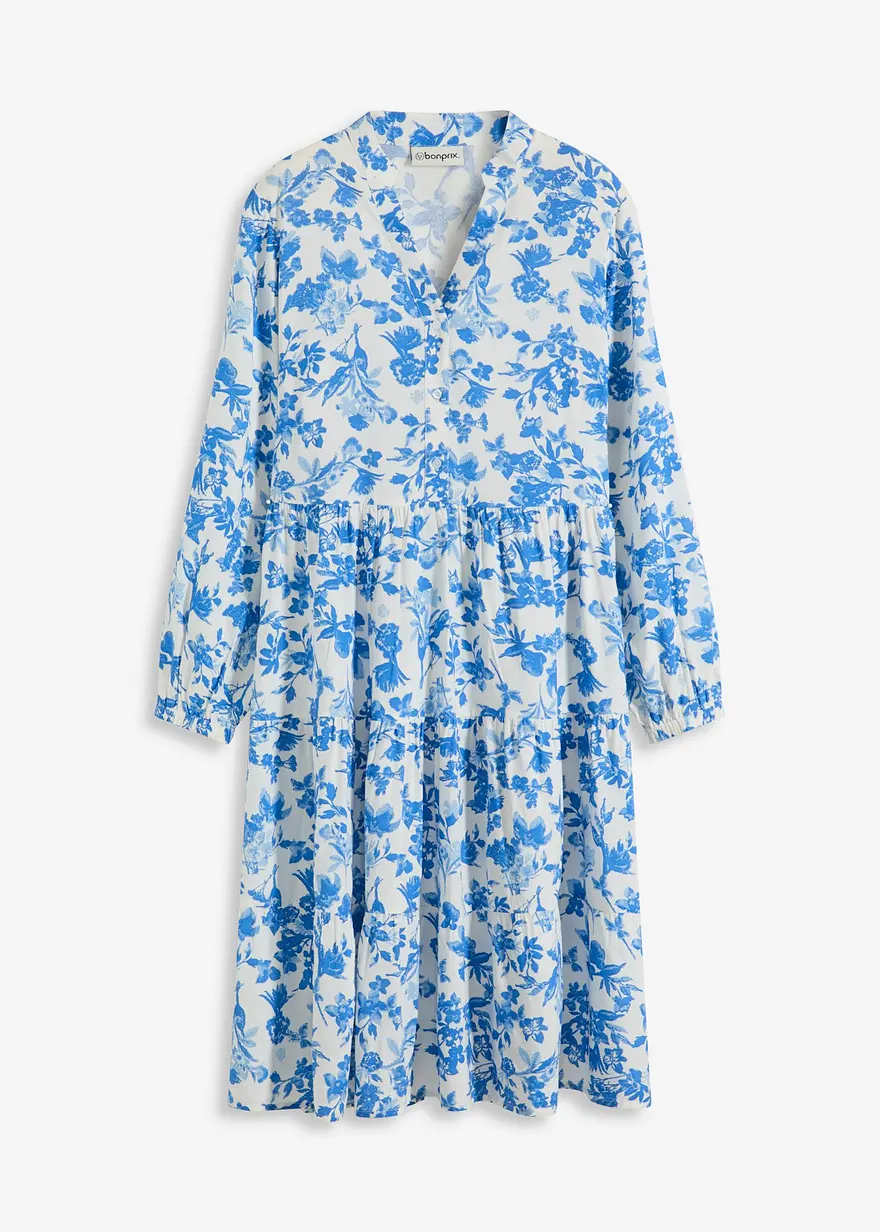 Tunika-Kleid aus fließender Viskose