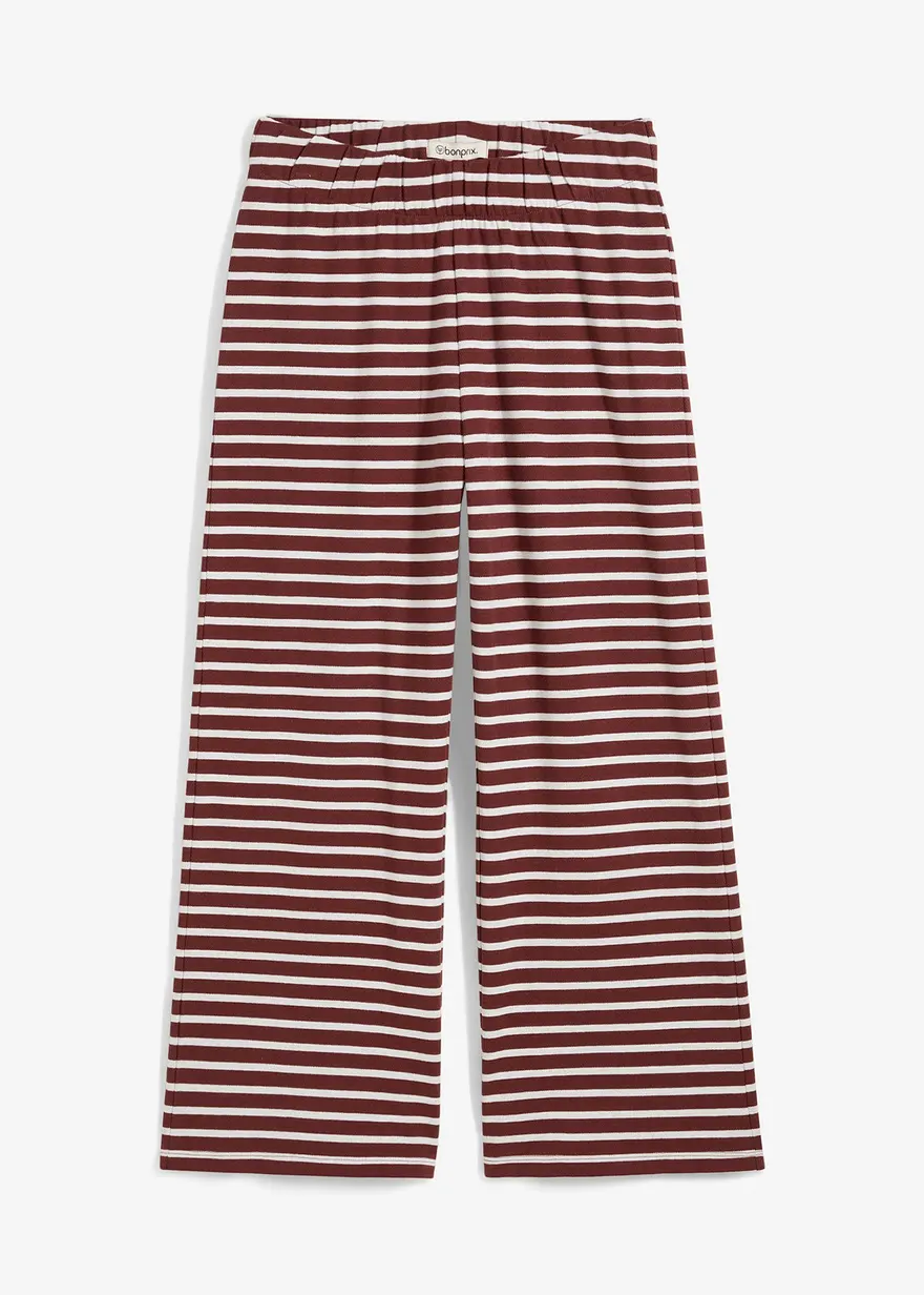 Jersey-Hose aus strukturierter Baumwolle