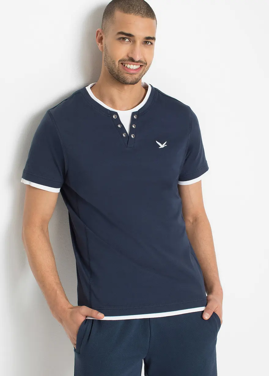 2 in 1 Shirt, Kurzarm (2er Pack)