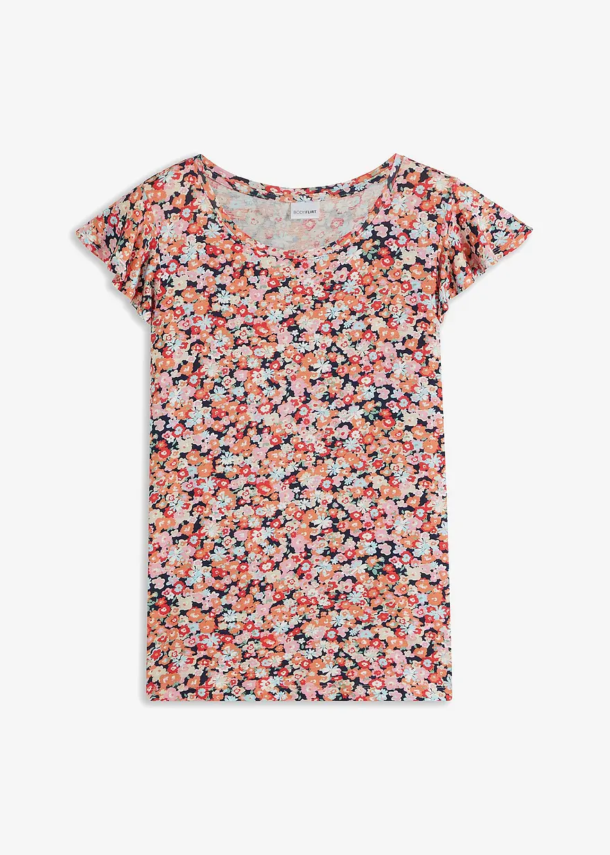 Shirt mit Volant-Ärmel