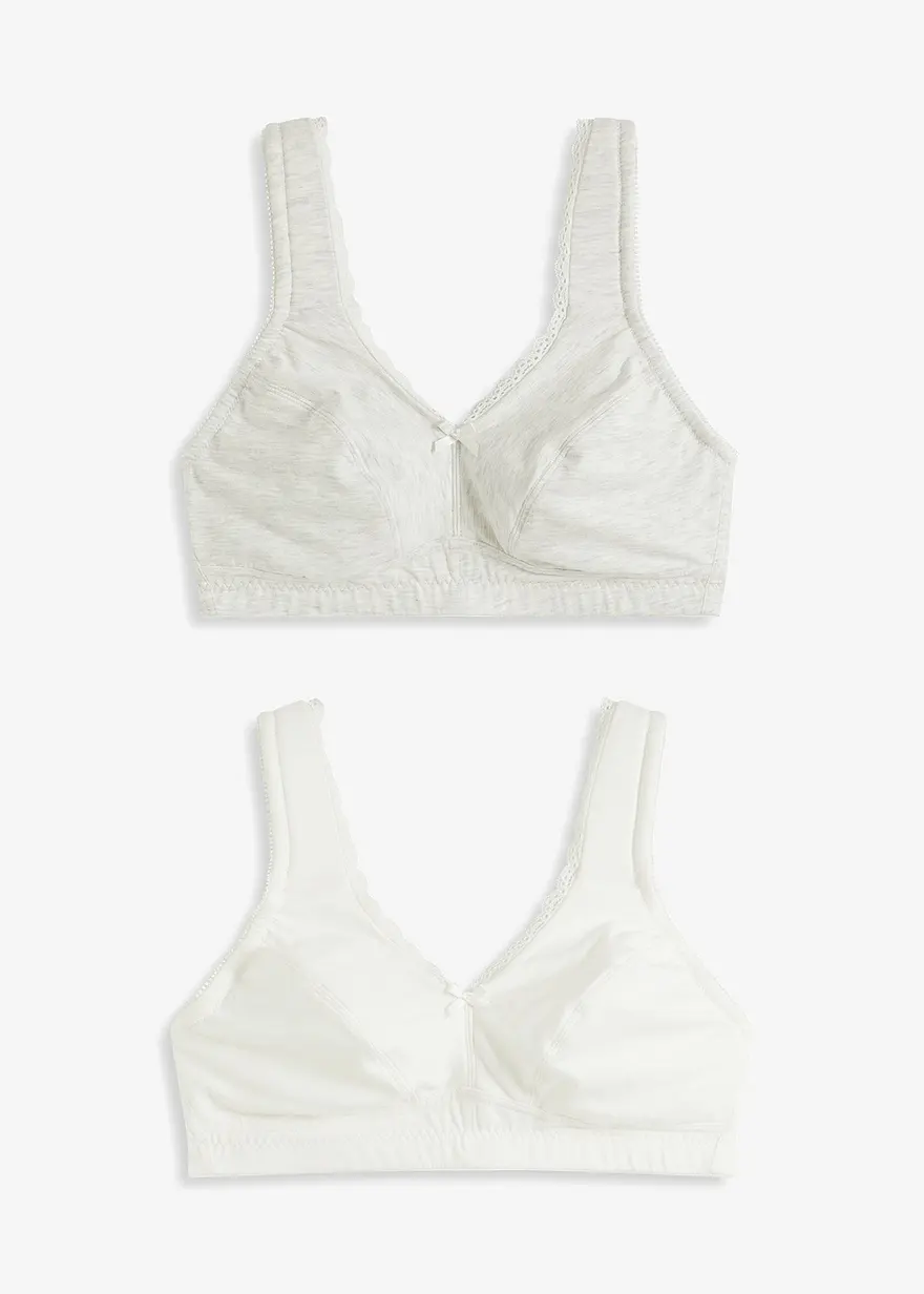 Minimizer-BH ohne Bügel mit Bio-Baumwolle (2er Pack)