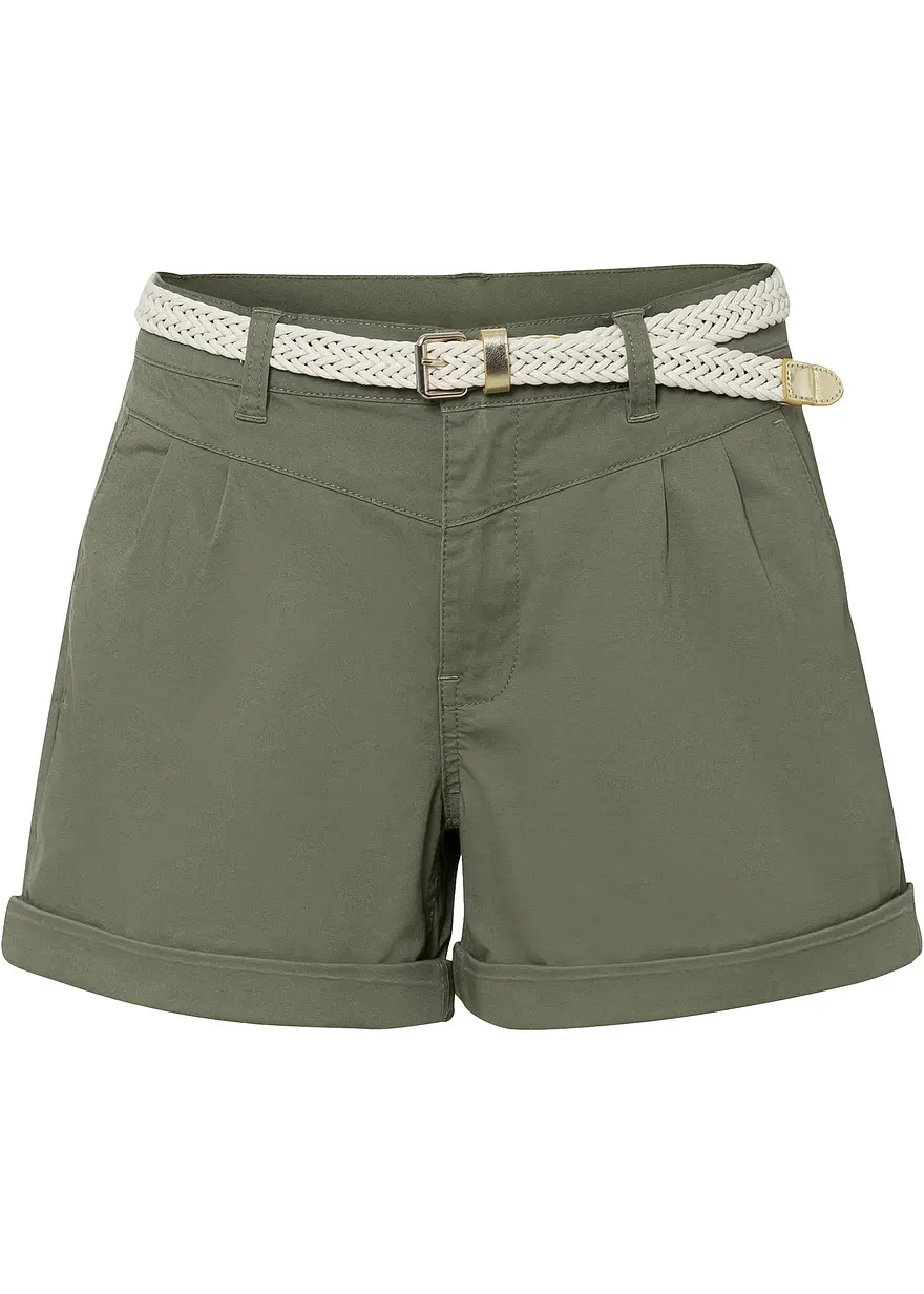 Shorts mit Gürtel