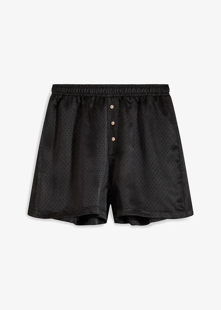 Gewebte Satin Shorts