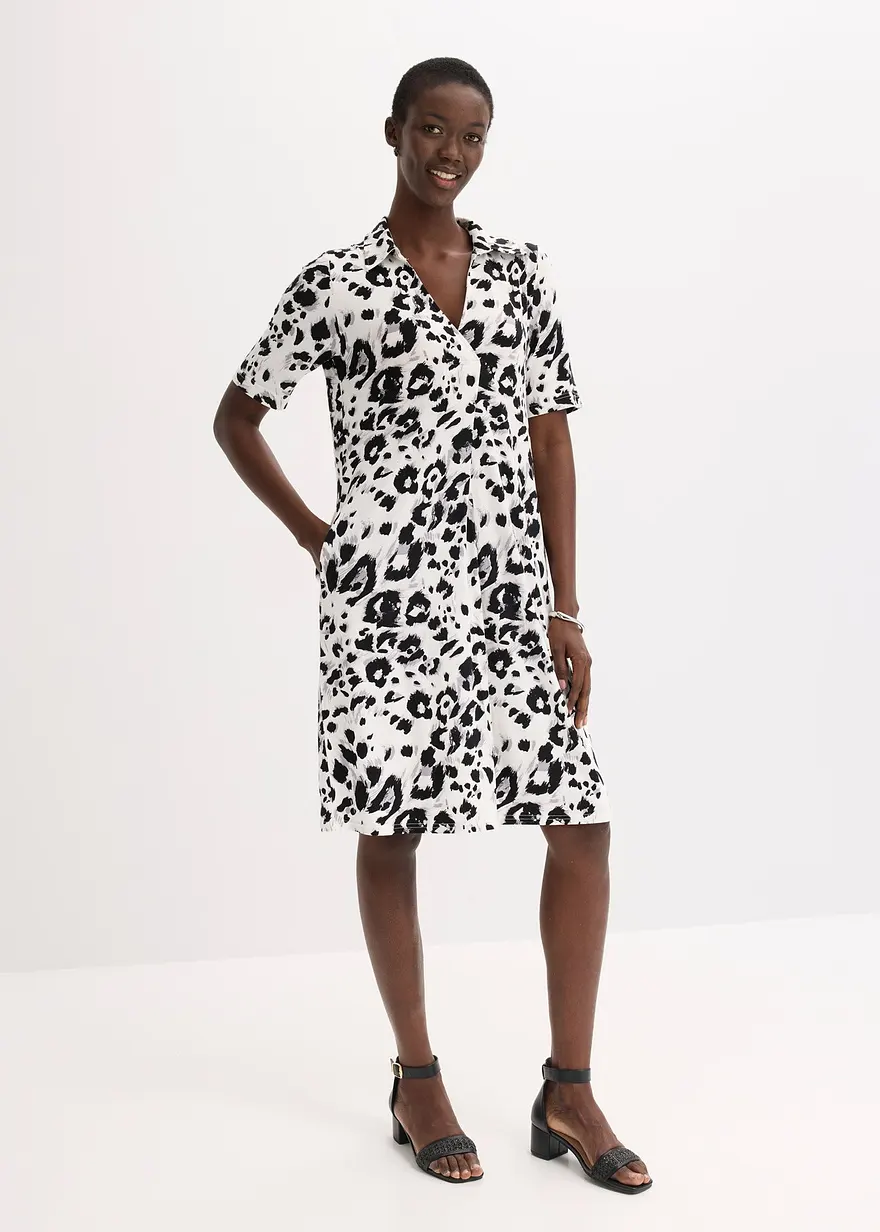 Kleid aus fließender Viskose