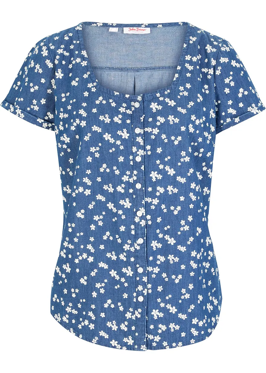 Jeansbluse aus Bio Baumwolle