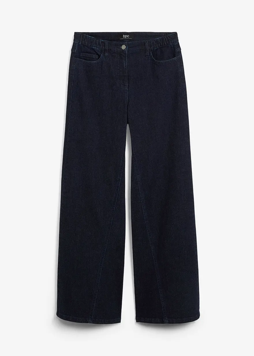 Wide-Leg-Jeans High Waist, Bequembund