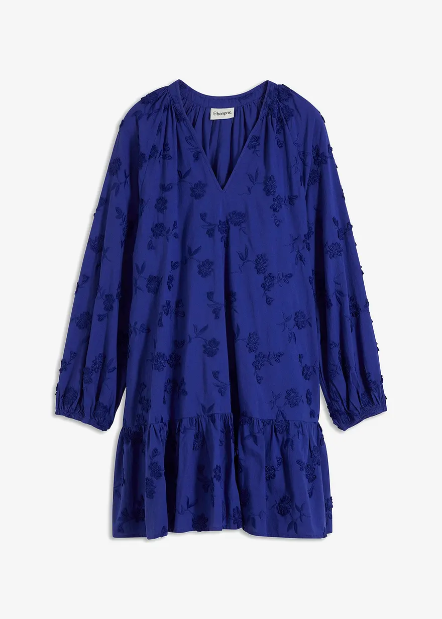 Kleid mit Blumen-Applikation