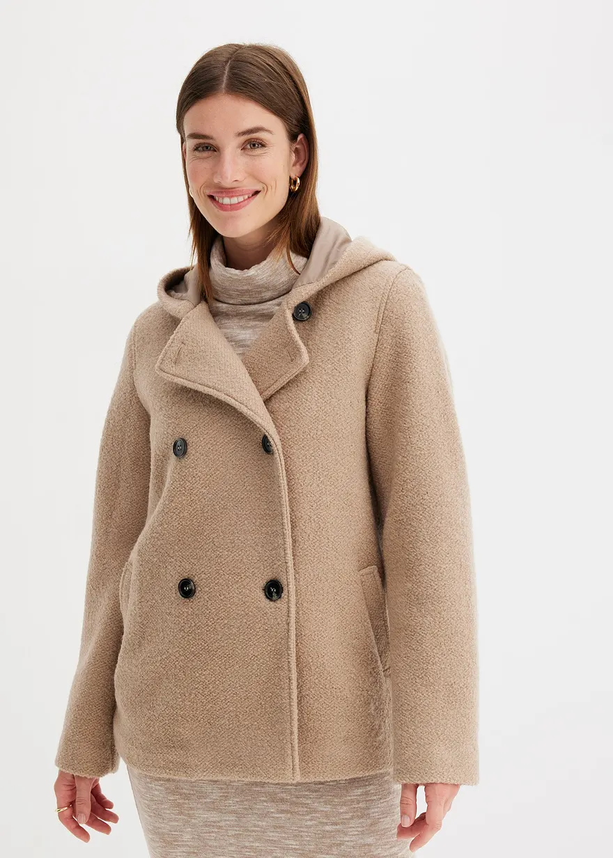 Cabanjacke aus kuscheligem Bouclé
