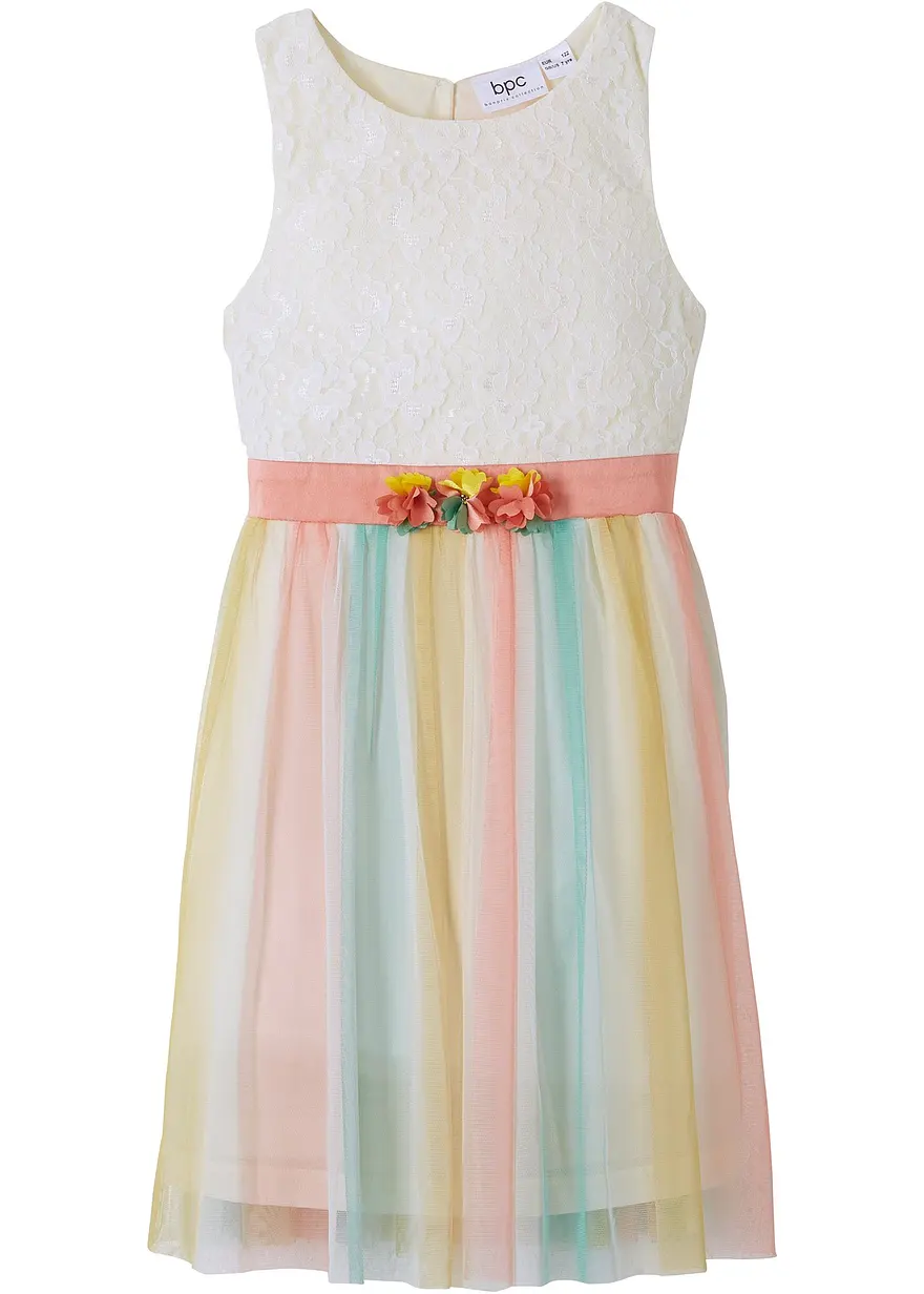 Midikleid aus zarter Spitze und Tüll