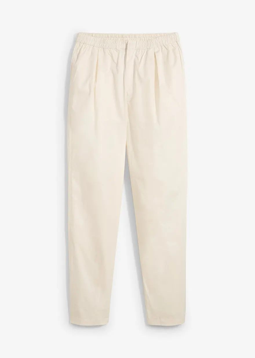 Karottenhose aus elastischem Baumwoll-Mix