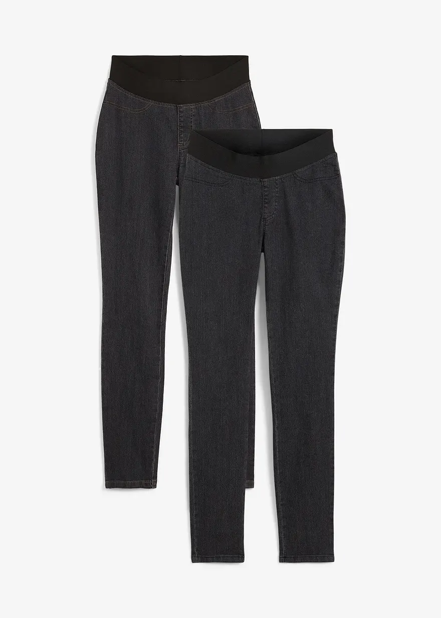 Jeansleggings mit Gummizug (2er-Pack)