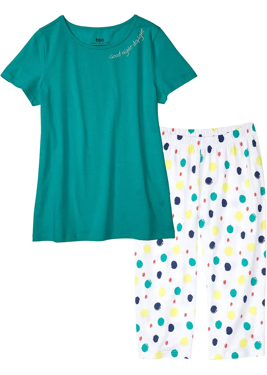 Capri Pyjama aus reiner Baumwolle