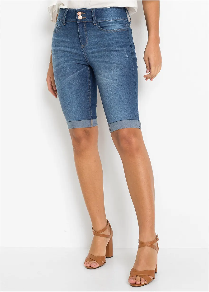 Jeans Bermuda Mid Waist