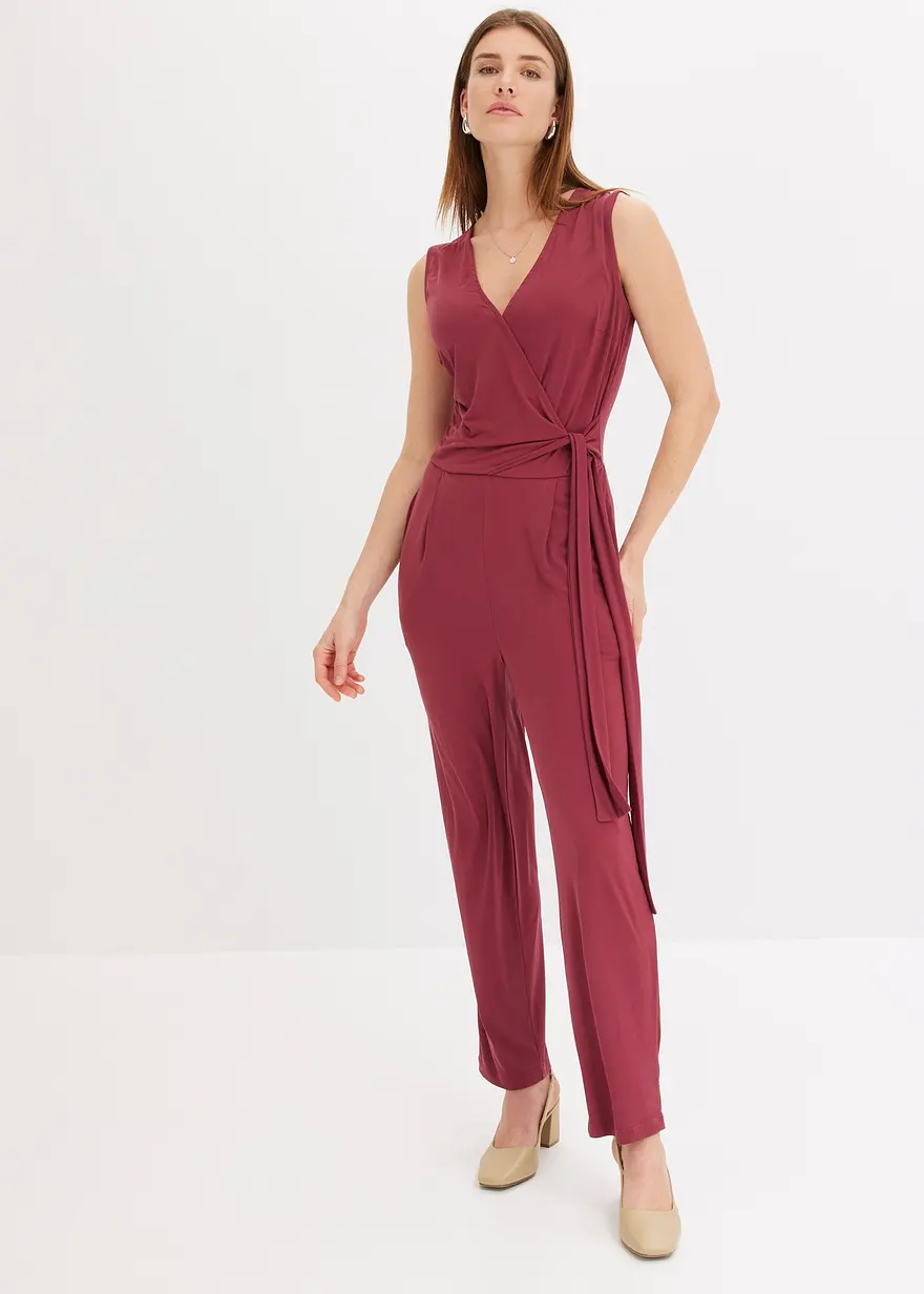 Jersey-Overall mit Knotendetail