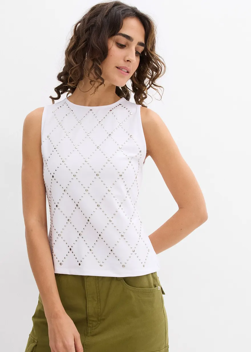 Tanktop mit Nieten