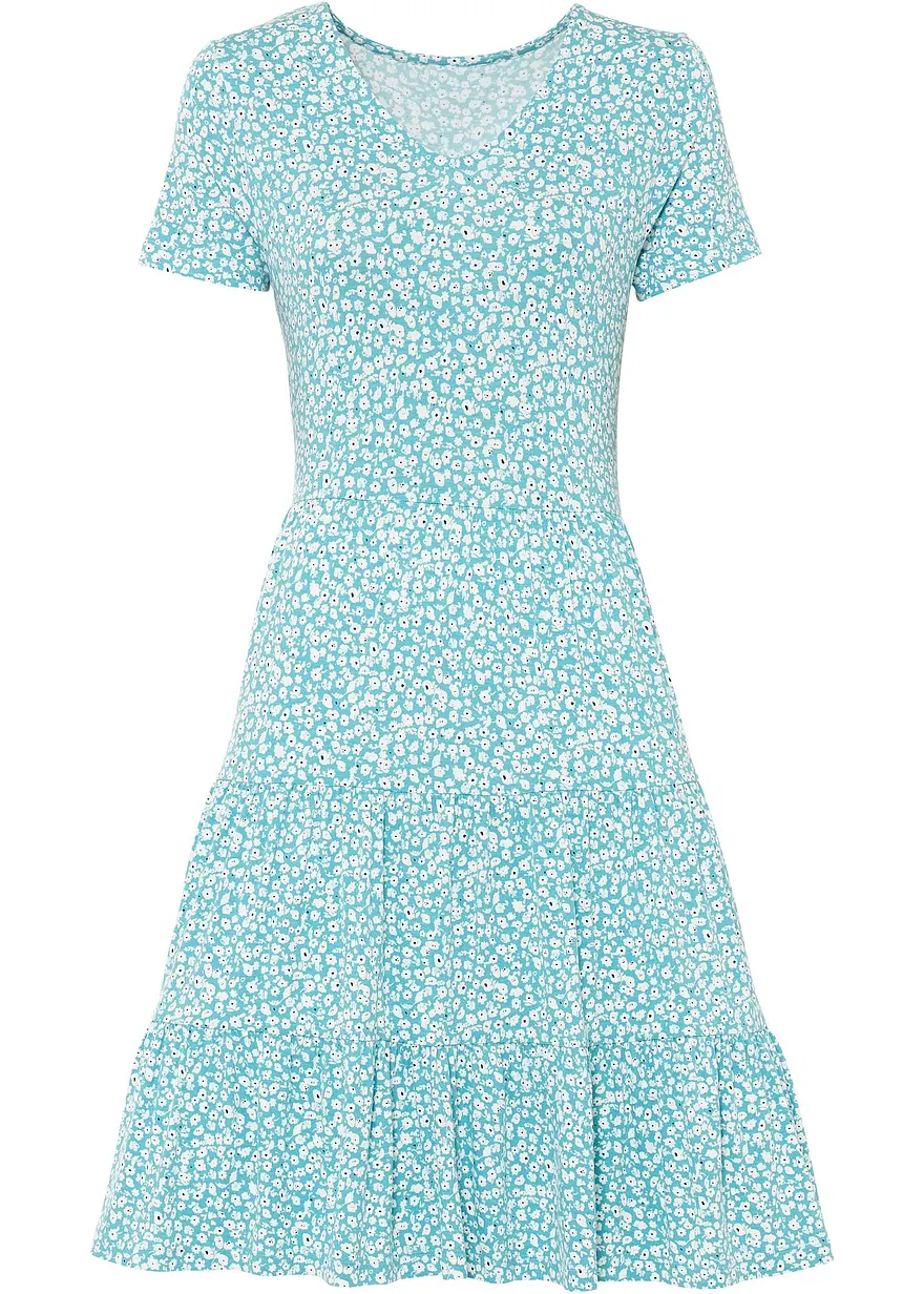 Jerseykleid aus Viskose-Mix