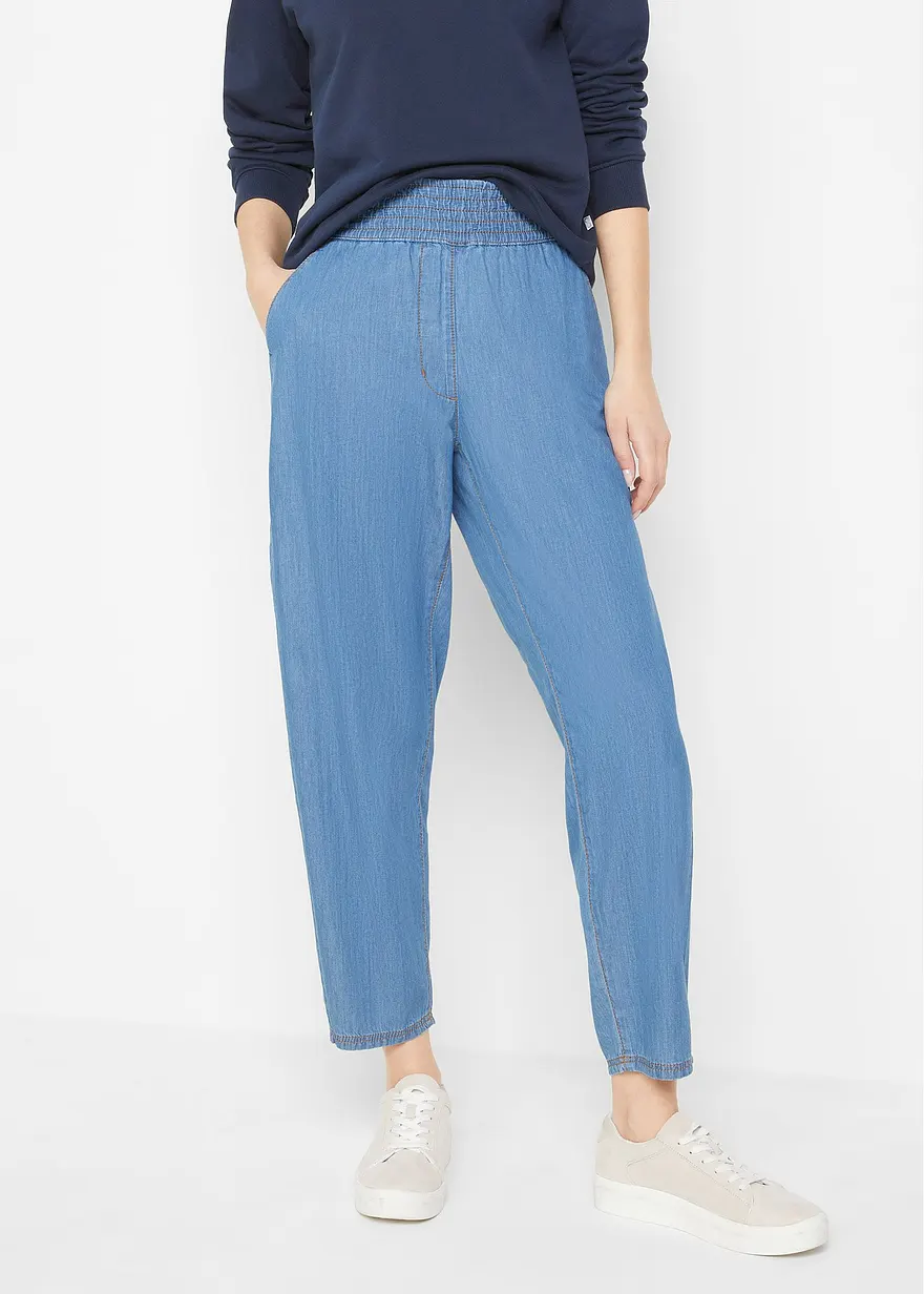 Mom-Jeans High Waist, Bio-Baumwolle
