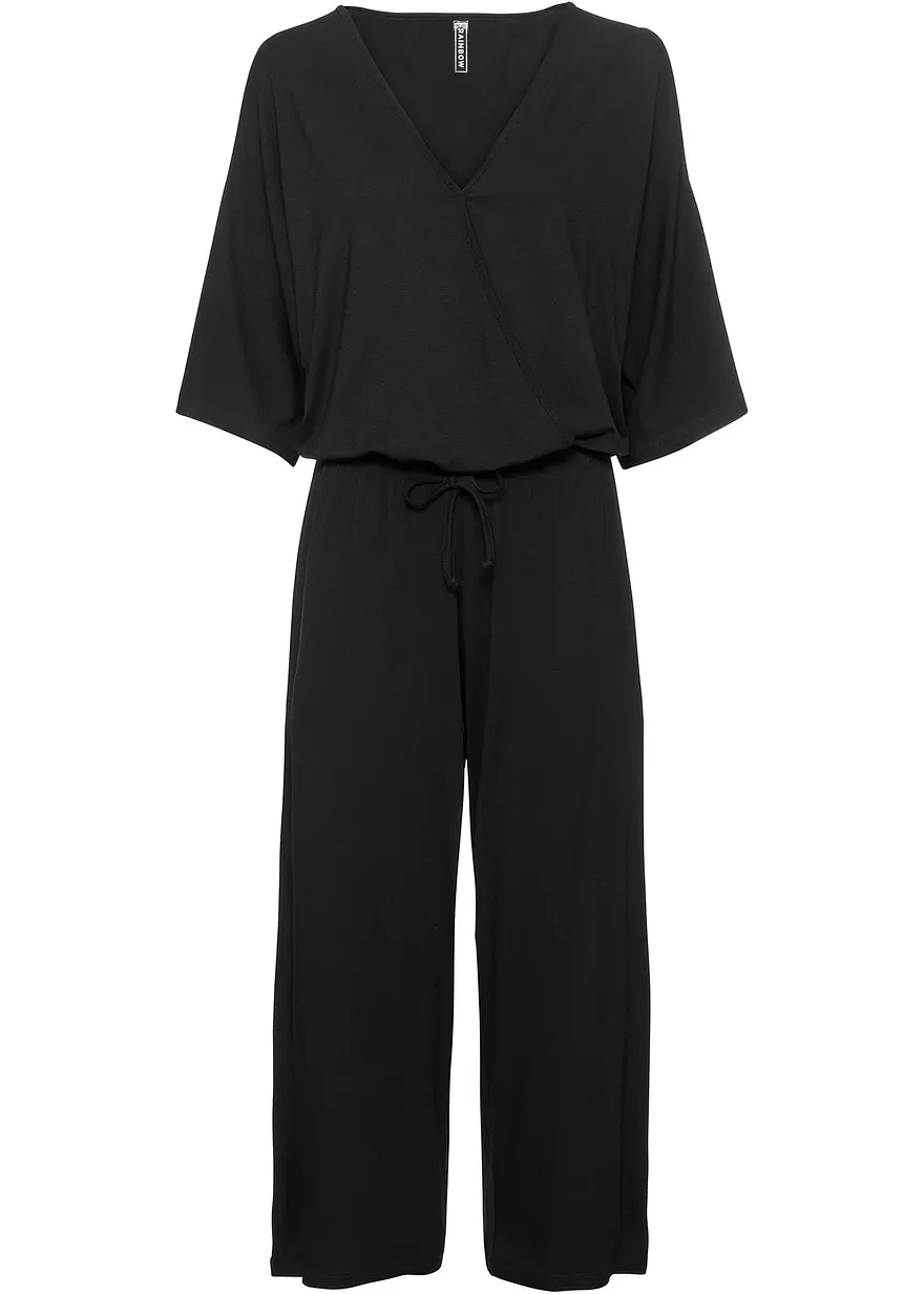 Jersey-Jumpsuit aus fließender Viskose