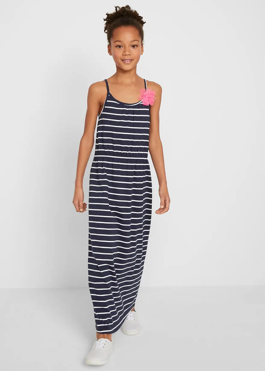 Mädchen Maxikleid mit Blume