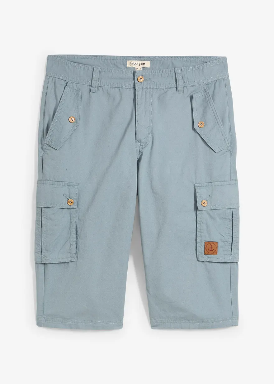 Cargo-Bermuda aus reiner Baumwolle, Regular Fit