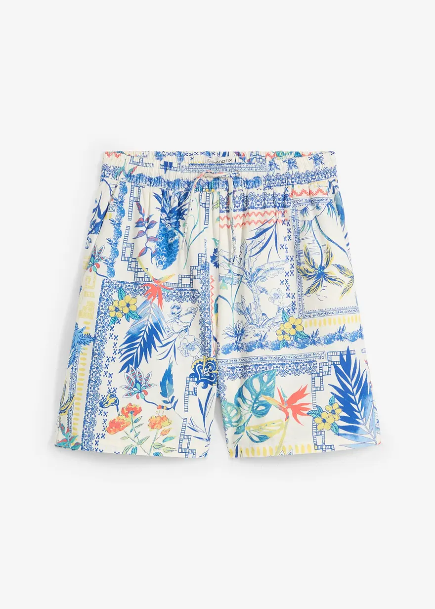 Shorts mit Seidenanteil