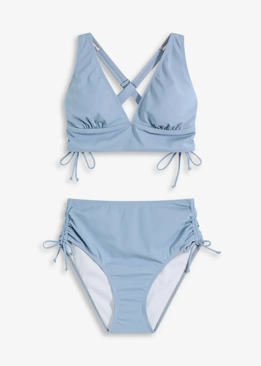 Bustier-Bikini (2-tlg.Set) mit gekreutzten Trägern