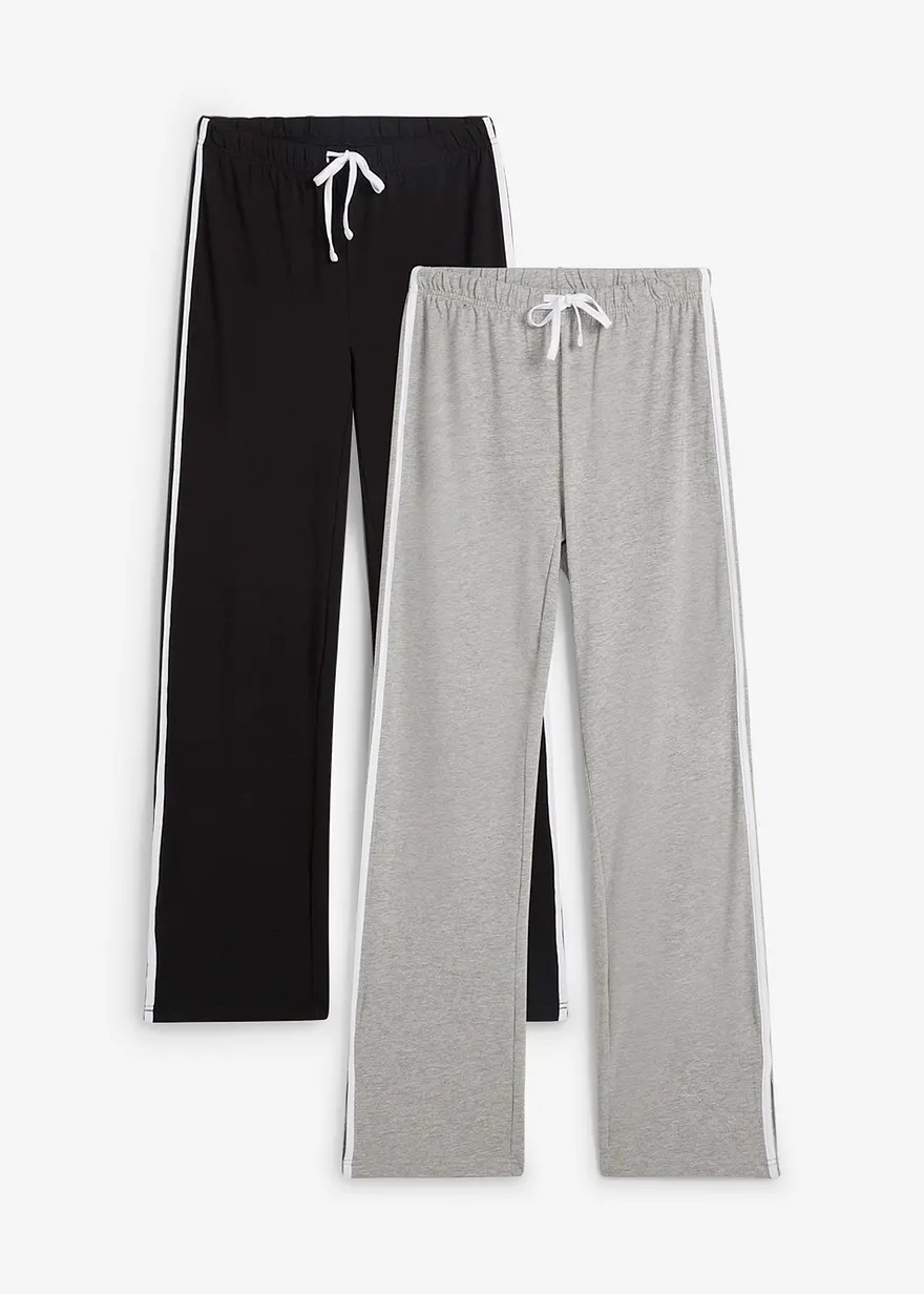 Jersey-Hose aus Baumwolle mit Stretch (2er Pack)