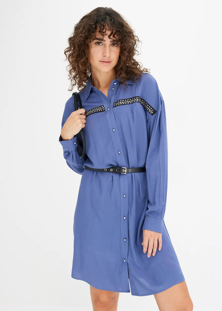 Blusenkleid aus fließender Viskose