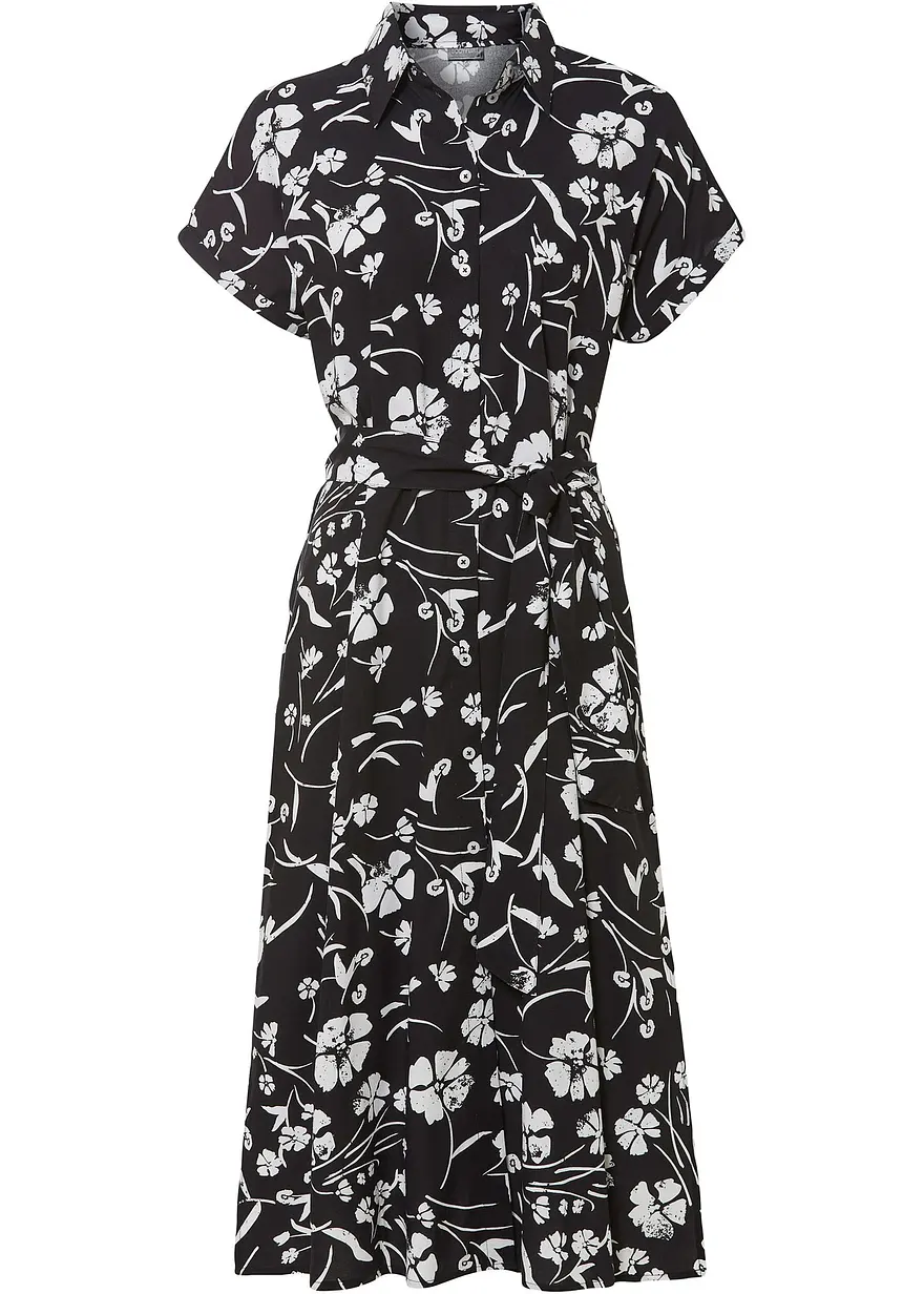 bedrucktes Blusenkleid