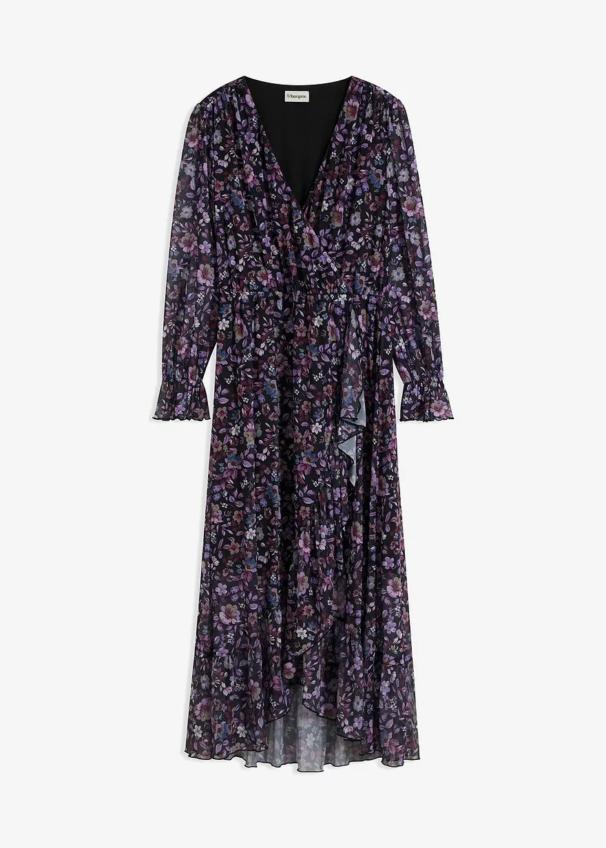 bedrucktes Mesh-Kleid