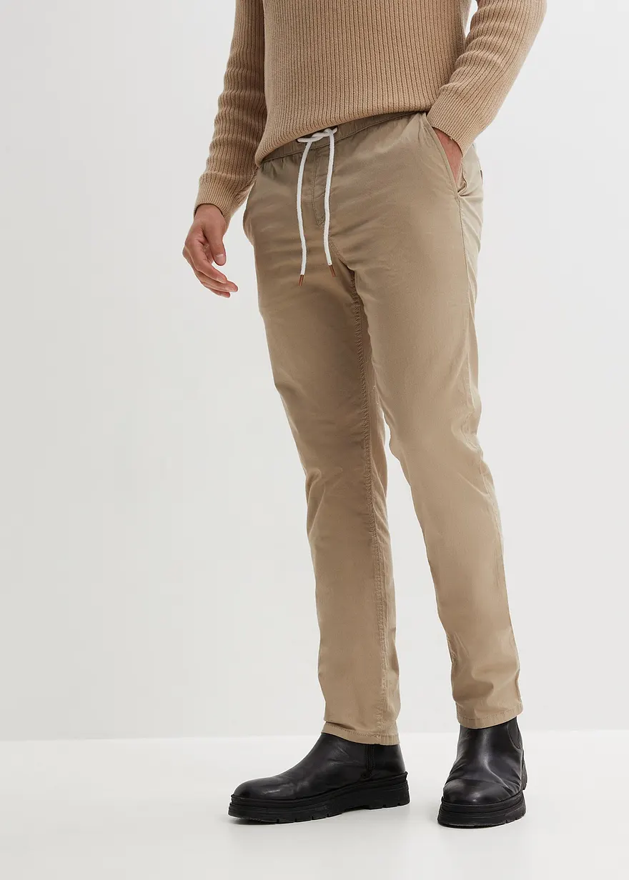 Slim Fit Stretch-Schlupfhose, Straight