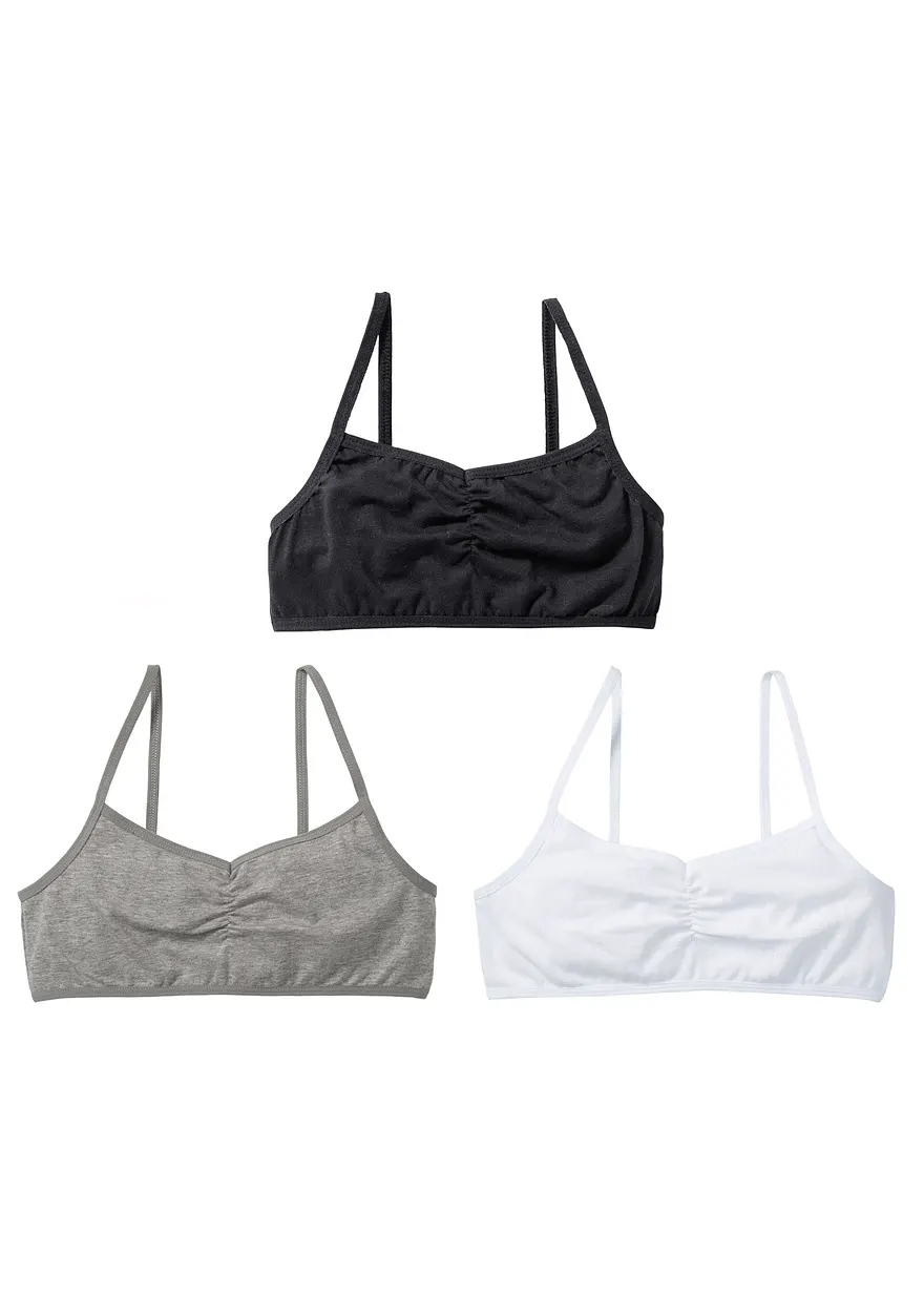 Bustier mit weicher Bio-Baumwolle (3er Pack)