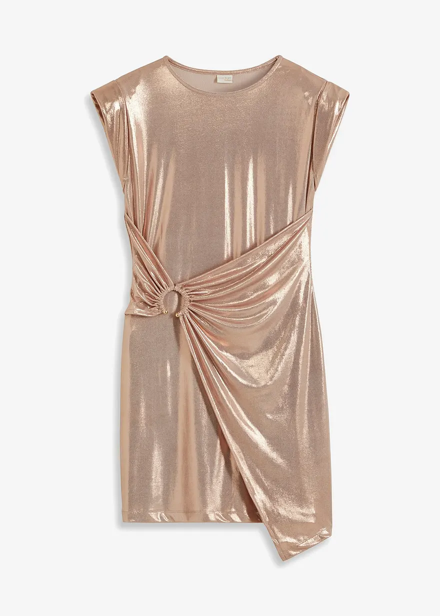 Minikleid mit dekorativer Spange