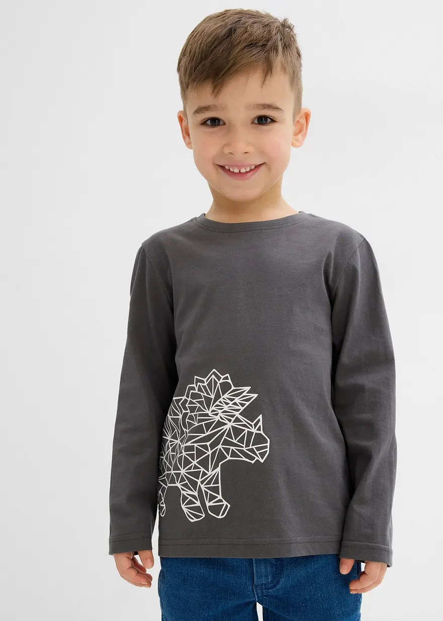 Langarmshirt aus reiner Bio-Baumwolle