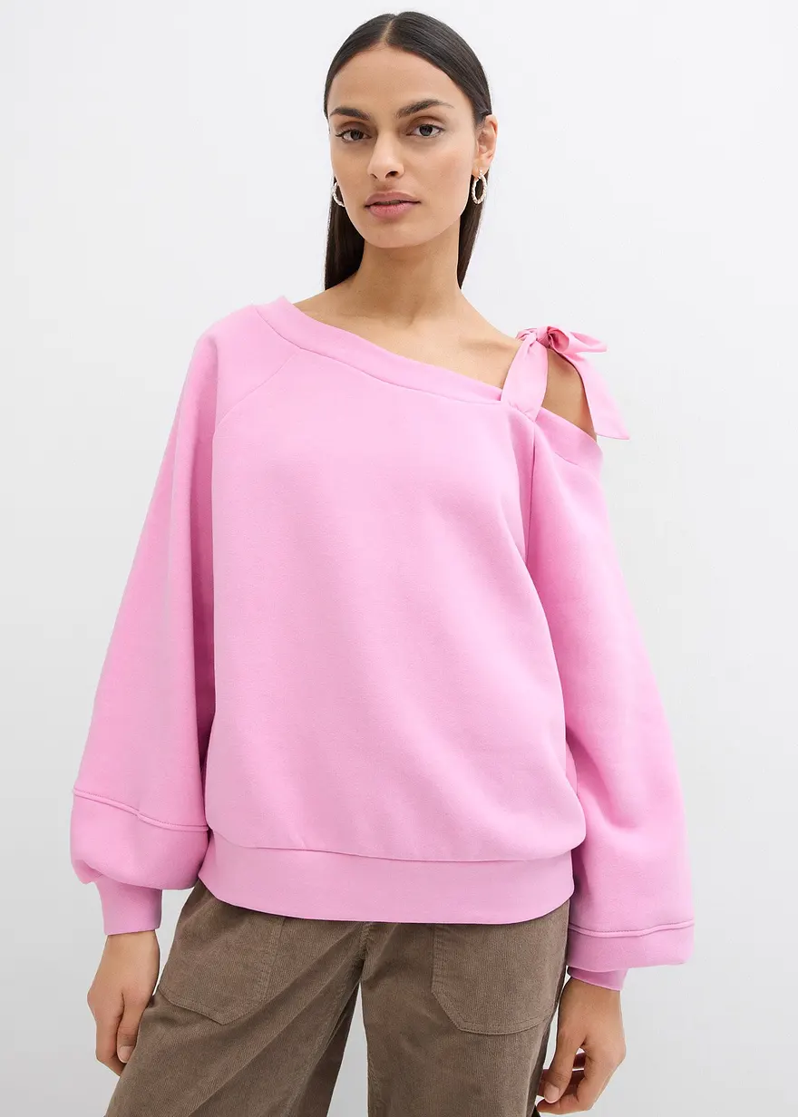 Weites Sweatshirt mit One-Shoulder