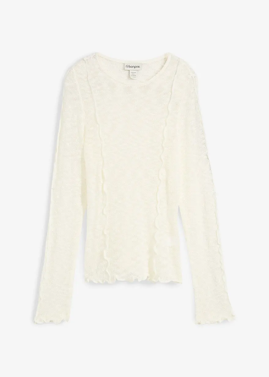 Strickshirt mit Strukturmuster
